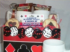 Poker Gift Basket Mens Gift Steins Mugs Cards Any Ocassion Holiday