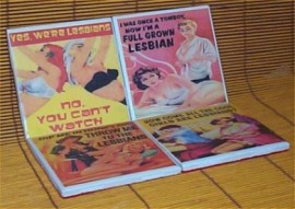 Retro Style Lesbian Humor Drink Coasters