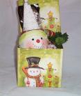 Hot Chocolate Snowman Mug & Cocoa Chocolate Spoon Gift Box Marshmallows 